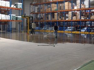 Coated floors for the warehouse